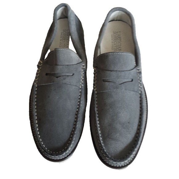 L\' Artigiano Sorrentino Loafers Boat Shos Men Sz 11 Shoes Gray Suede Made Italy main image 8